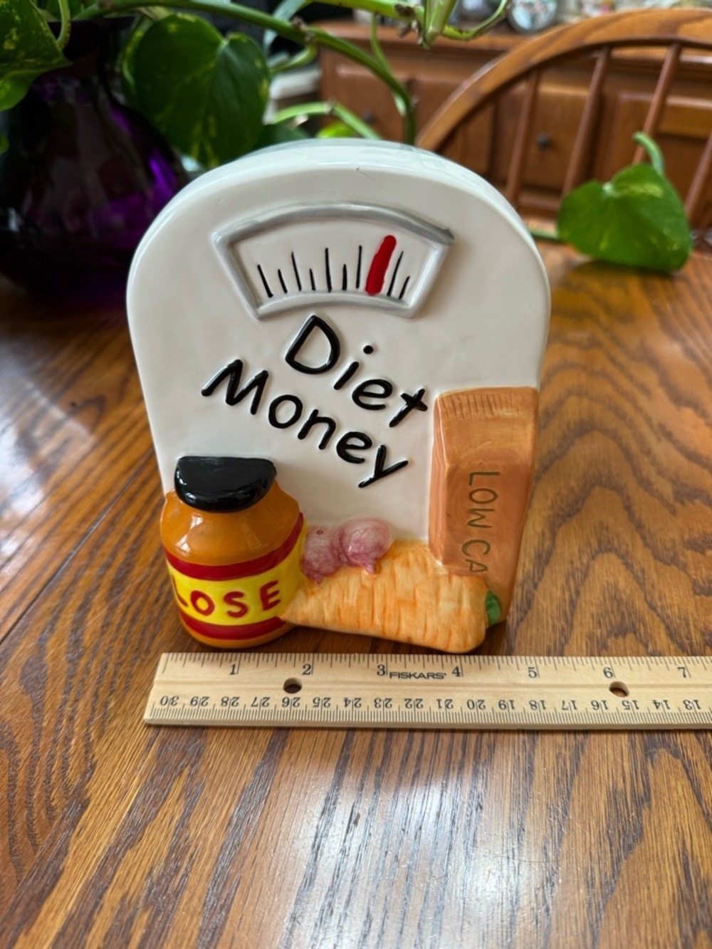 Vintage Goods Gallery Diet Money Ceramic Bank - Picture 7 of 9